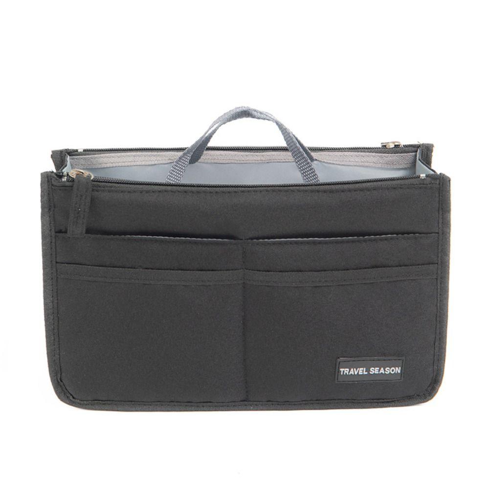 Polyester Travel Toiletry Bag Large Capacity Insert Bag Portable Cosmetic Bag