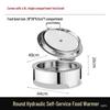 Stainless Steel Electric Buffet Stove with Flip-Top Bain-Marie for Hotels
