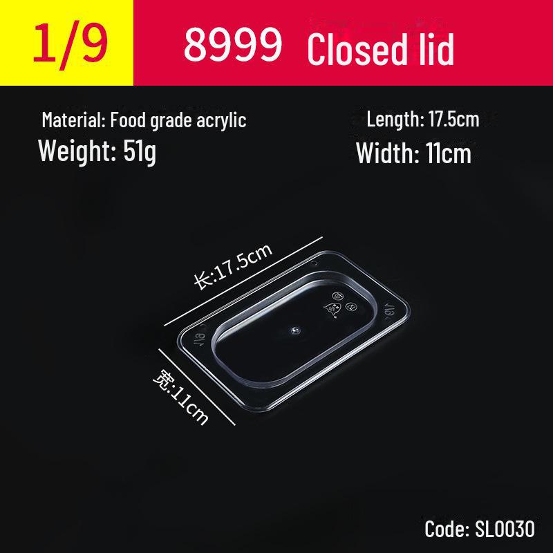 Transparente rechteckige Acryl-Heißtopfschale und Frischhalte-Obst-Auslagebox