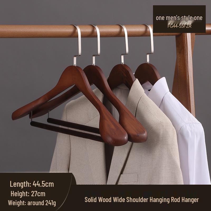 Premium Solid Wood Suit Hangers for Wedding Dresses - Wide Shoulders, No Marks or Bulging