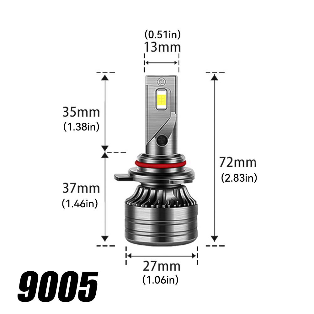 6000K 9005/HB3 9006/HB4 H1 H7 H4 H11 Super Power EMC Canbus LED Scheinwerfer für Auto Nebelscheinwerferlampe 25000LM 12V 1 Stück
