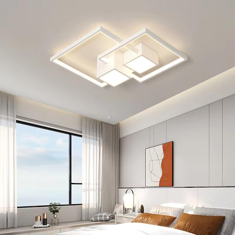 Nordic Black White LED Ceiling Light Modern Design Irregular Ceiling Light Dining Room Living Room Bedroom Lighting Fixtures