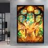 Modern and Stylish Pokemon Mew Decorative Paintings with Bright and Long Lasting Colors Adding A Touch of Brightness To Wall