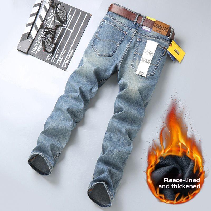 Men's Straight-leg, Loose-fit Stretch Jeans – Summer Stretch Style