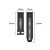 (White) For Garmin Approach S62 22mm Horizontal Texture Silicone Watch Band With Removal Tool KVGK
