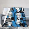 Isagi Yoichi Blue Lock  Blanket Multiple Sizes Soft Fuzzy Plush Manga Throw Blankets for Sofa Couch and Bed