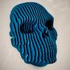 Quantums Skull Wall Decoration Home Office Living Room Bathroom Wall Art Spooky 3D Printed Skull Sculpture Figurine Statue Wall Ornament