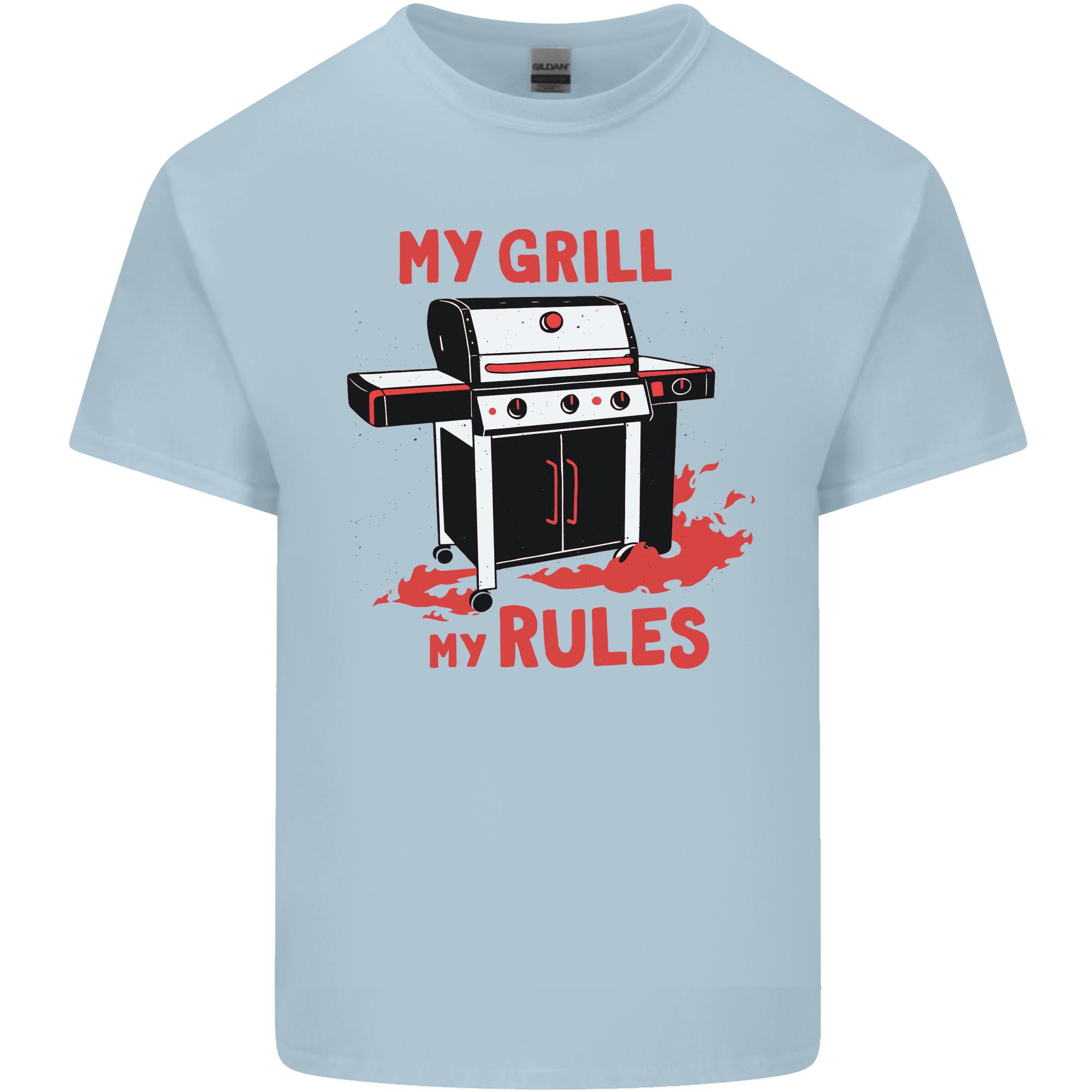 My Grill My Rules Funny BBQ Unisexs Light Cotton TShirt S