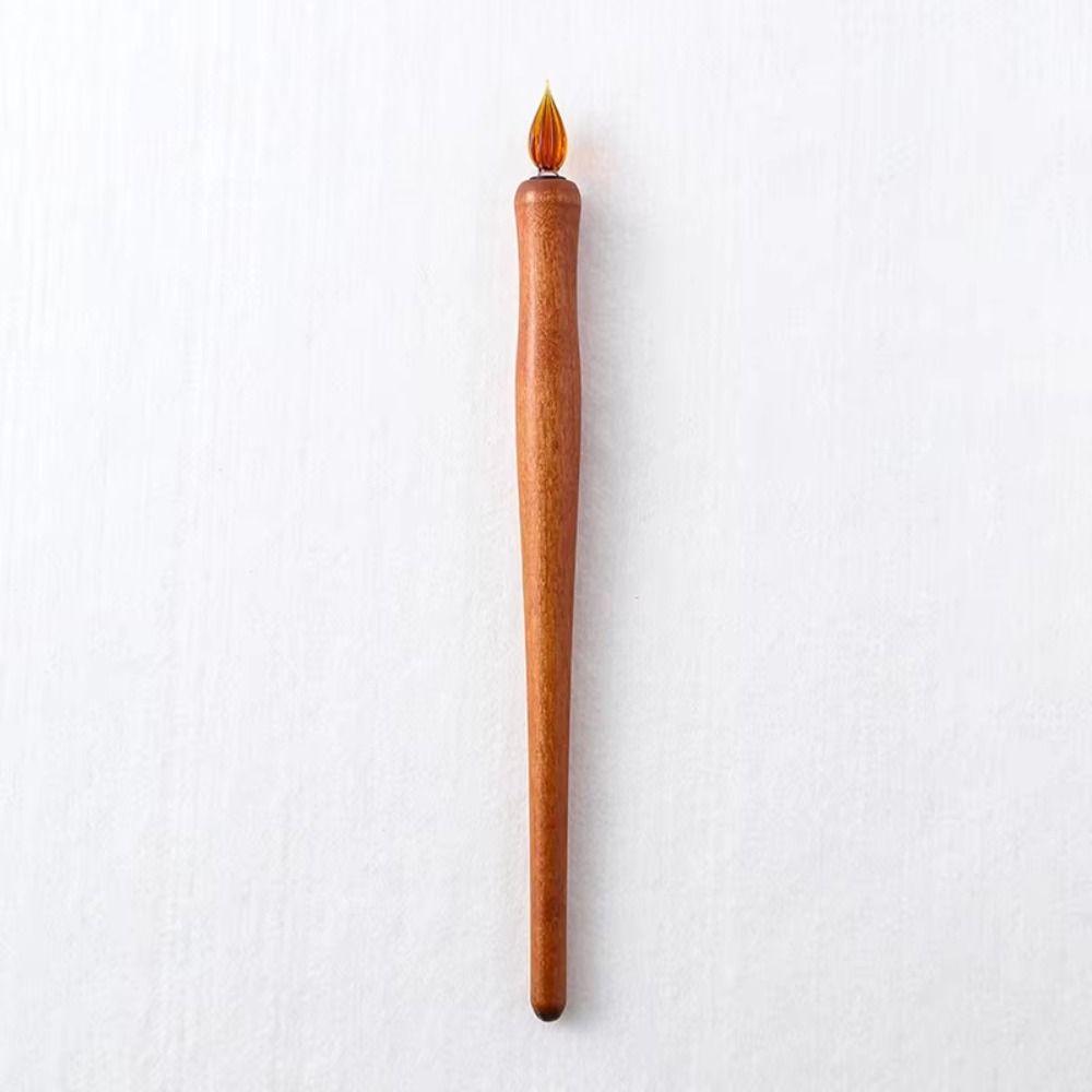 Afgesloten Container Vulpen Inkt Houder Houten Stang Vulpen Opbergrek Gereedschap Kunst Schrijven