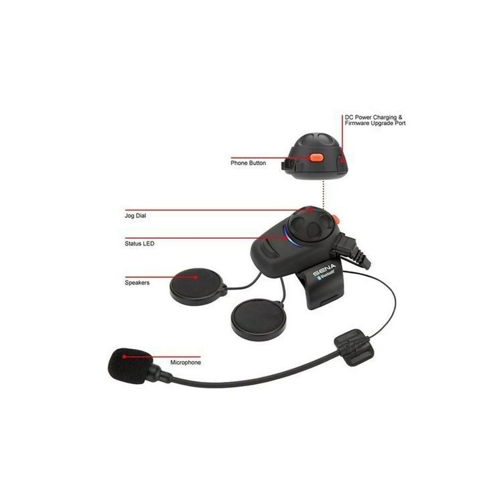 Sena SMH5 Dual Pack Motorcycle Intercom Bluetooth 5.1 Black