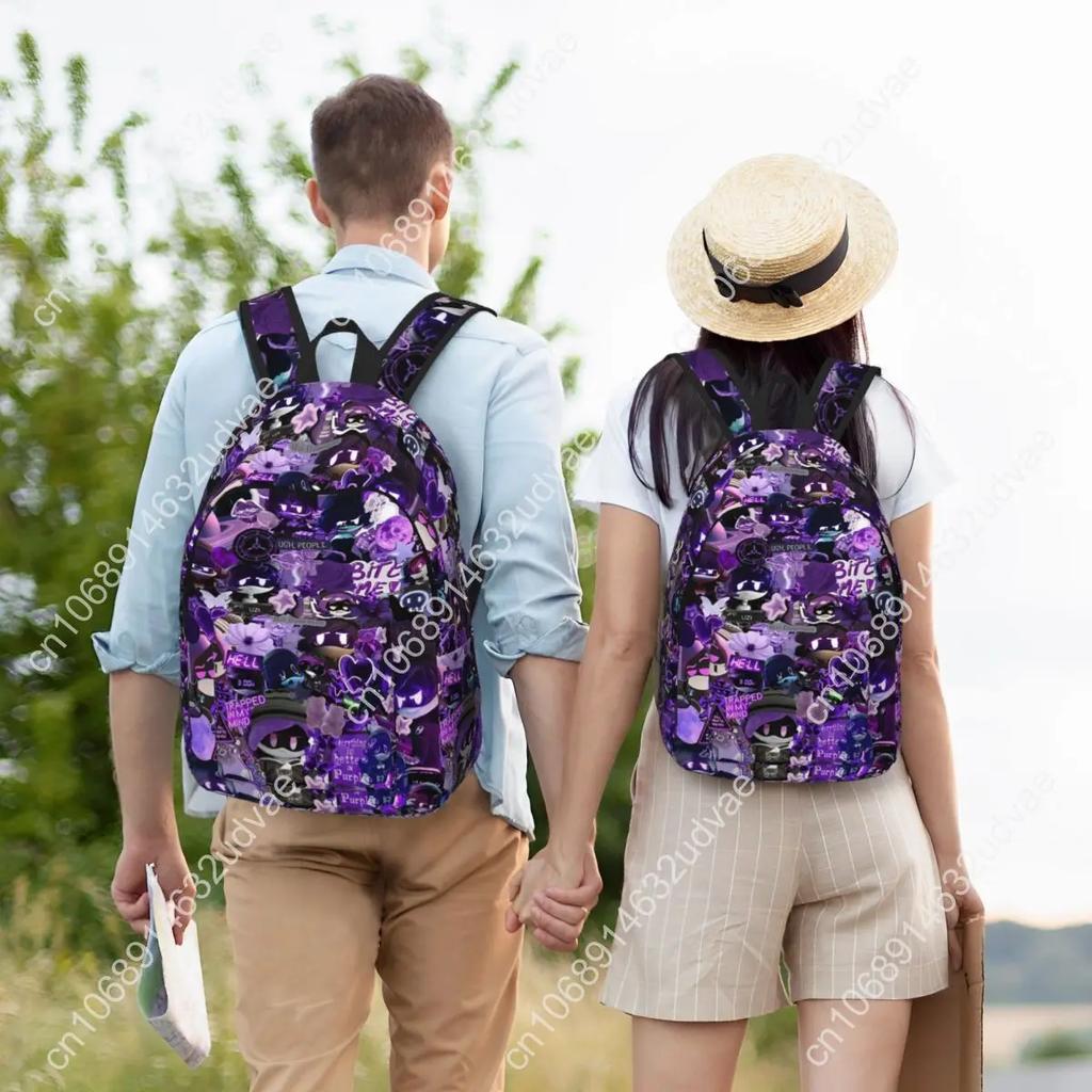 Murder Drones Uzi Collage Backpack Outdoor High School Hiking Travel Cartoon Cute Daypack Men Women Laptop Computer Shoulder Bag