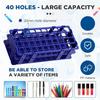 2025 New 4 Pcs Plastic Test Tube Rack Test Tube Holder Rack Detachable Tube Holder For 16Mm Test Tubes