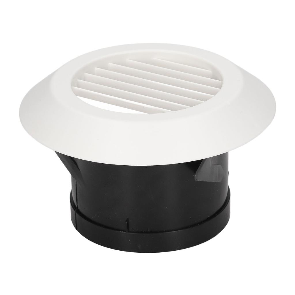 Round Air Vent ABS Louver Grille Cover Soffit for Bathroom Office Kitchen Ventilation 4in