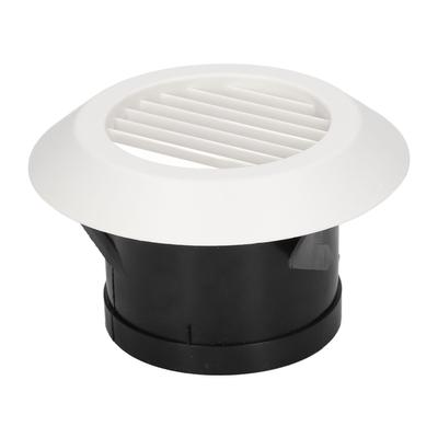 Round Air Vent ABS Louver Grille Cover Soffit for Bathroom Office Kitchen Ventilation 4in