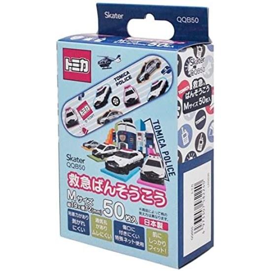 Skater First Aid Band-Aid M Size Bulk 50 Sheets Bandage Tomica Made Japan QQB50-A