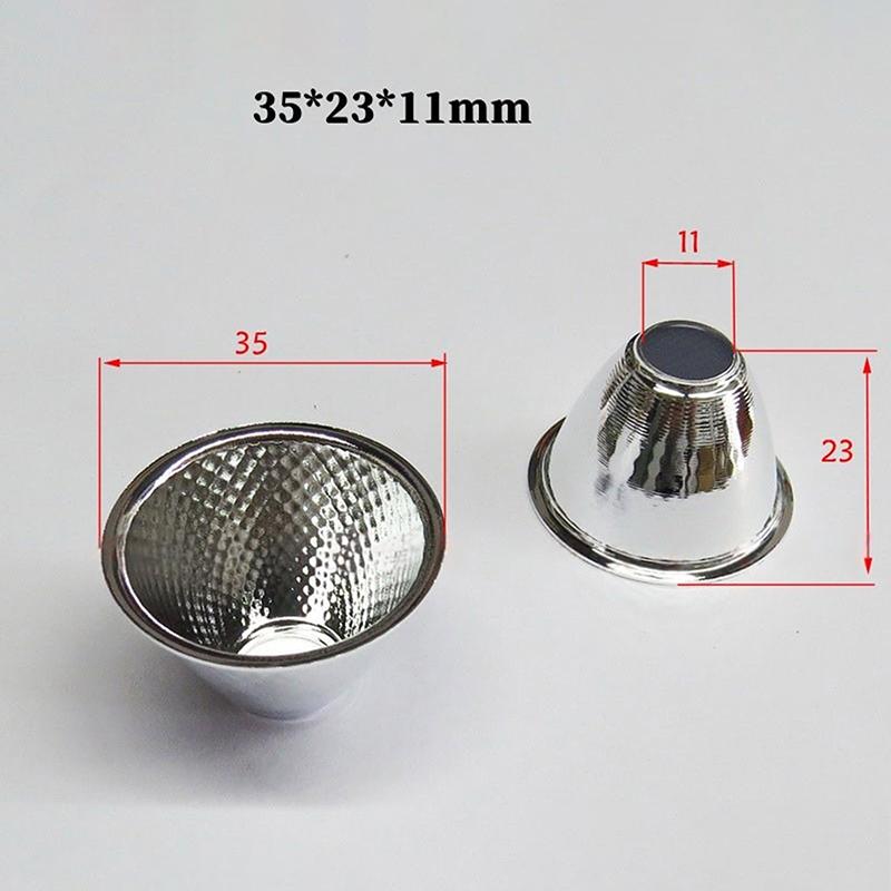 1 Piece 20-126Mm 15-120 Degree Lampshade Reflective Bowl For Diy Light Optical Led Aluminium Reflector Cup For Cob Lamp Bead