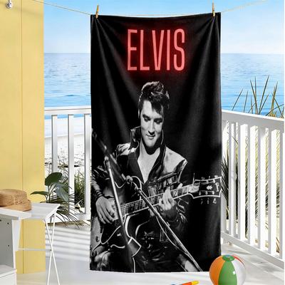 Elvis Presley Performance Beach Towel High Absorbency & Quick-Dry Comfortable Lightweight