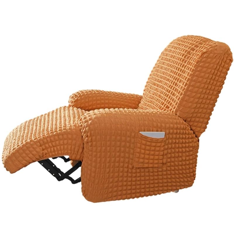 Elegant Elastic Bubble Grid Tub Single Armchair Cover with Armrests, Soft and Comfortable Single Seats Sofa Cover for Relaxation
