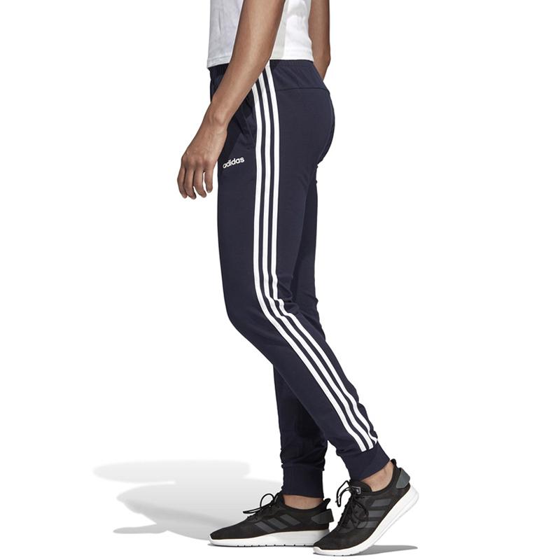 Adidas W E 3S Pant Sj Casual Sports Tapered Knit Pants Women Pants Legendary-Ink-Blue DU0690