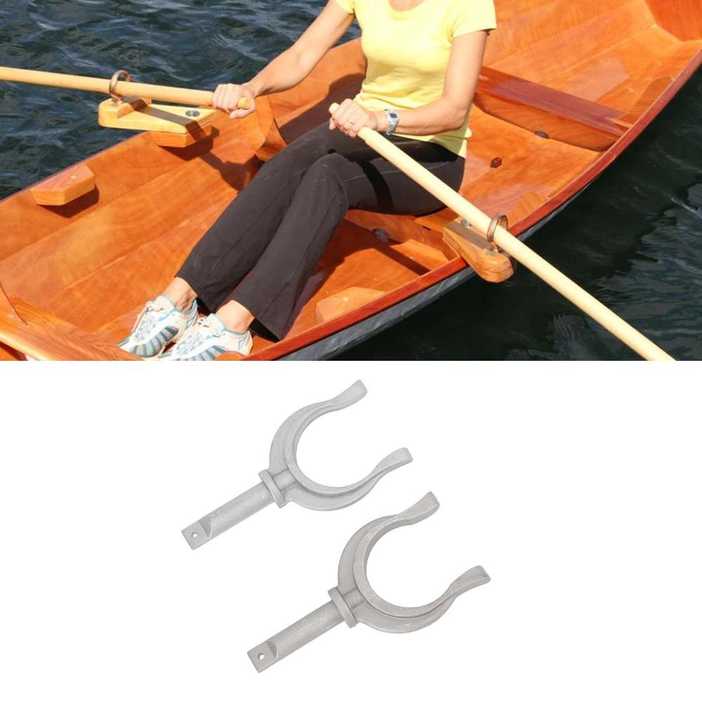 2Pcs Aluminum Side Mount Oarlock Oar Lock Boat Rowlock Portable Socket Bracket  Canoe