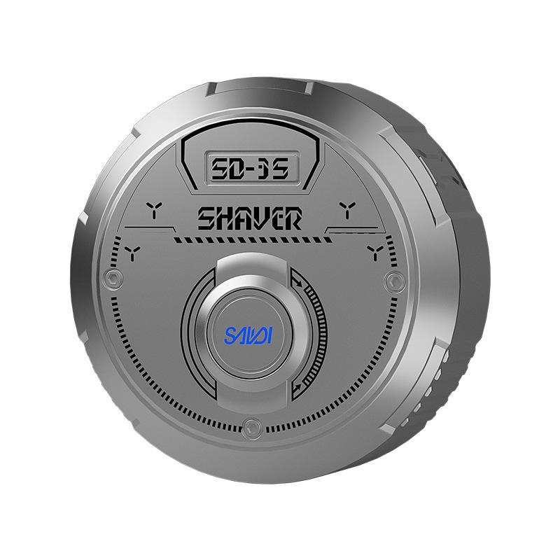 

Двойная головка Мини бритва Маленькая летающая тарелка Высококачественная портативная бритва LDE Экран Электробритва English