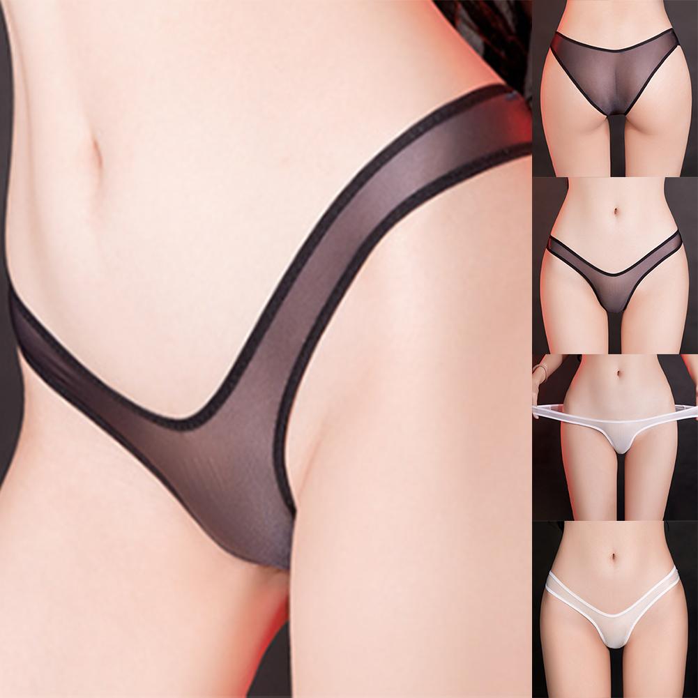 Panties Women Brief See Though Sexy Sheer Silky Ultra-thin