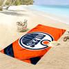 Edmonton Oilers Print Beach Towel, Large Soft Quick Dry Towel for Beach Camping Swimming