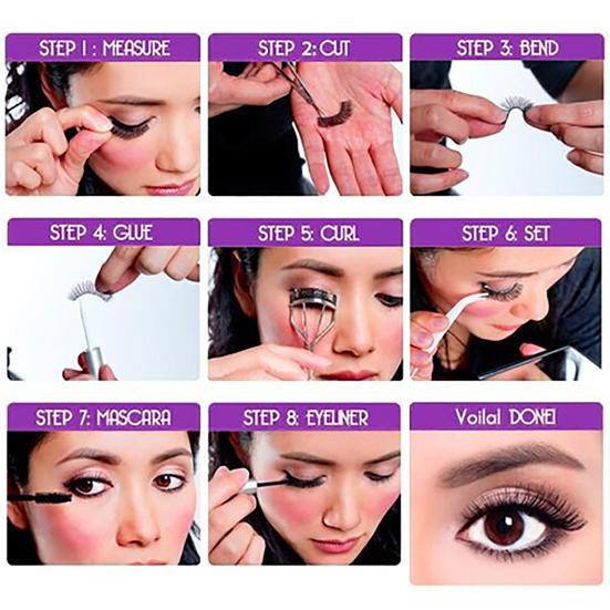 10 Paare Damen Untere Untere Falsche Falsche Wimpern Augenwimpernverlängerung für Alltag Party