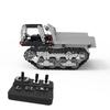 DIY Stainless Steel Assembled SW (RC) 007 Tracked Remote Control Dump Truck 2.4G 10 Channels Puzzle Creating Block Toysets for Kid
