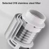 Kitchen Sink Tap Water Filter Removes Sediment Chlorine 360° Swivel Aerator With Washable Cartridge