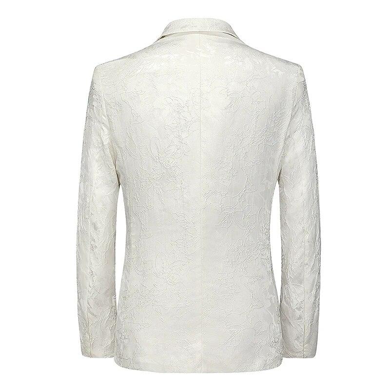 Men's Palace Blazer Jacket Luxury Jacquard Weave Suit Party Handsome Wedding Gentleman Blazer Coats