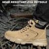 Fashion Sports Shoes Work Boots Puncture-Proof Safety Shoes Men Steel Toe Shoes Security Protective Shoes Tactical Botas