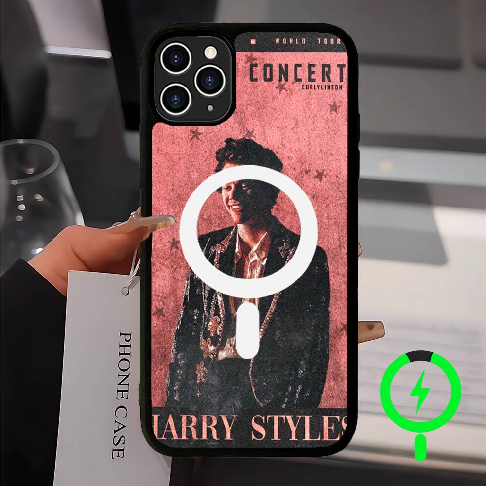 Pop Singer Harry Styles Magnetic Case For IPhone 17 16 14 13 12 11 15 Pro Max Plus Wireless Charge Phone Cover