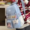 Winter New Transparent High-Value Ins Large Capacity Middle and High School Student Double Shoulder Single Shoulder Two-Piece Backpack