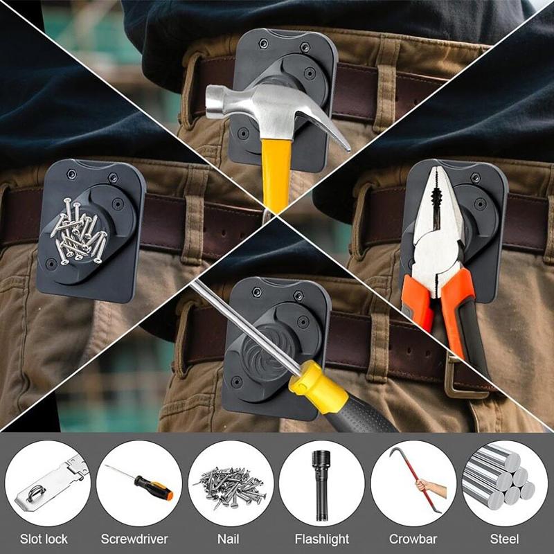 Magnetic Tool Holder - Strong Clip-On Belt Magnet Holster for Screws, Nails, Hammer, Sockets, Pliers, Screw Driver, Trowel