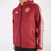 Adidas Mufc Windbreaker Hooded Jacket Men Outerwear Scarlet FR3844