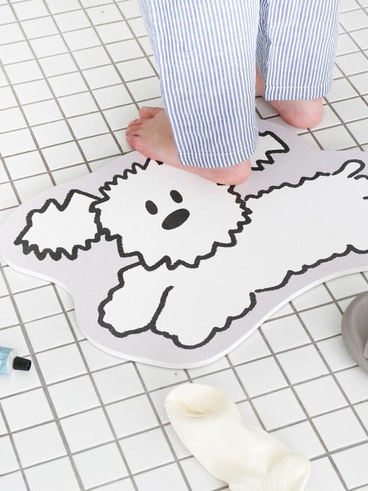 romane Little PaPer Diatomaceous Earth Bath Mat Pepper