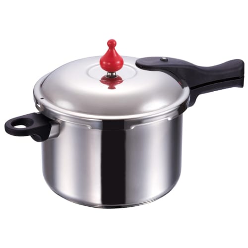 Asahi Light Metals Made in Japan Pressure Cooker, 5.5L, Zero Vitality Pot L (1.8L Capacity), Includes Recipes, Induction Compatible, Gas Compatible