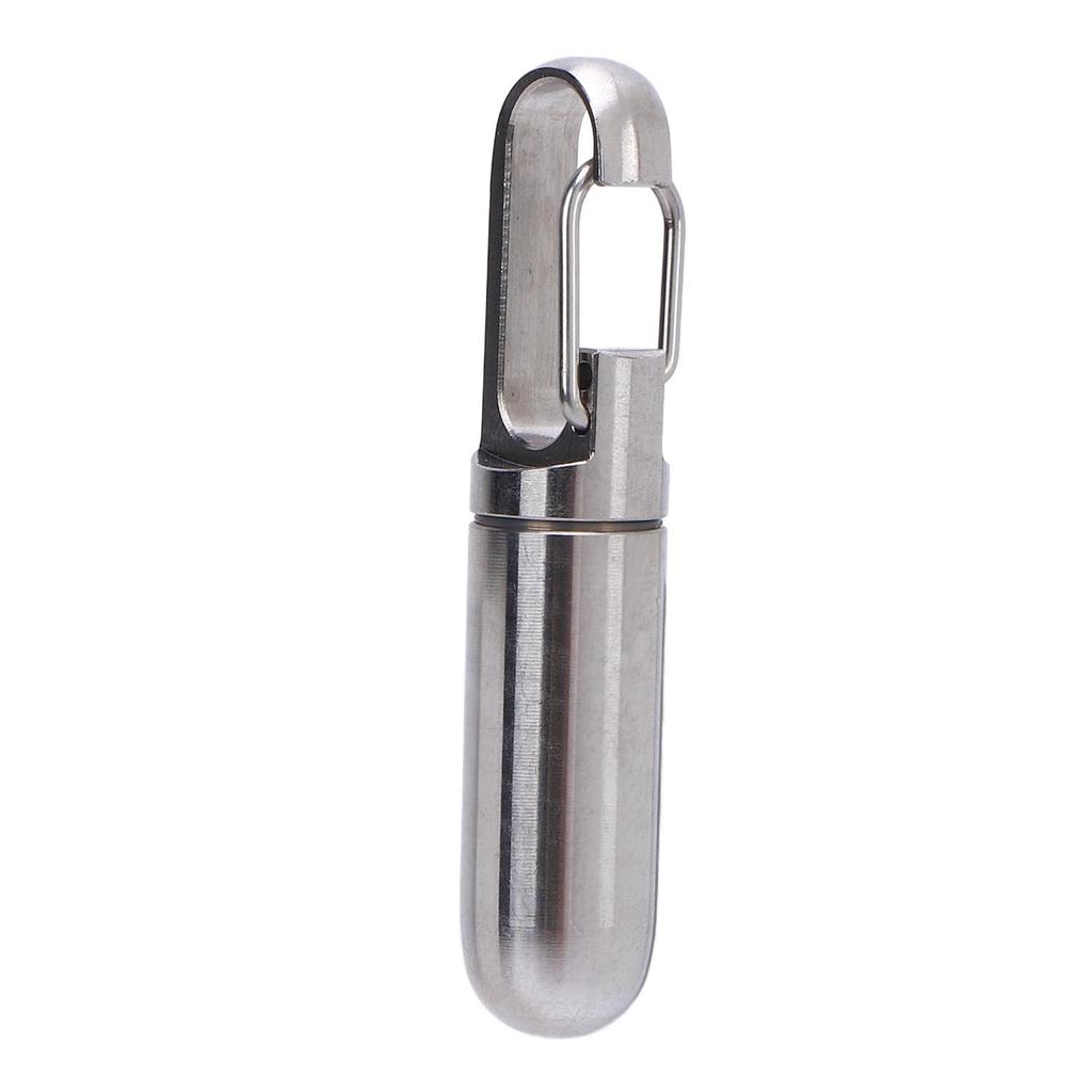 Small Capsule Container Airtight Metal Portable Capsule Holder for Cosmetics Seasoning Outdoor Traveling
