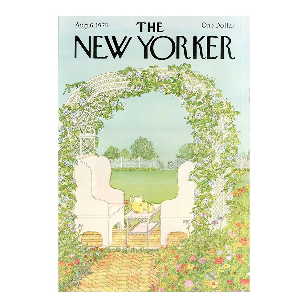 Poster Rivista New Yorker Pittura su Tela Impermeabile Decorazione Caffè Bar Casa Adatto per Soggiorno Camera da Letto 30x45cm
