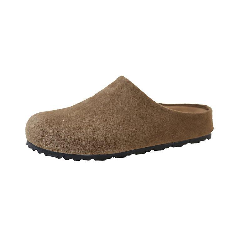 Comfort Is Everywhere, Intimate, Always In the Cow Suede (matte Leather) Flat Bottom Heel (3-5cm)
