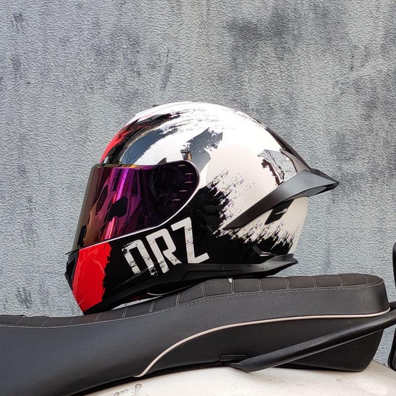 Orz Motorcycle Helmet Full Face Helmet 3c Certification Bluetooth Personalized Four Seasons General Motorcycle Outdoors Helmet