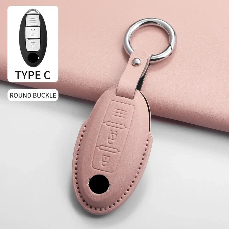 Autoschlüsselhülle Abdeckung Schale Fob für Nissan J11 J10 Versa Maxima Altima Rogue Sentra Murano Trail für Infiniti FX35 QX60 Autoschlüsselanhänger