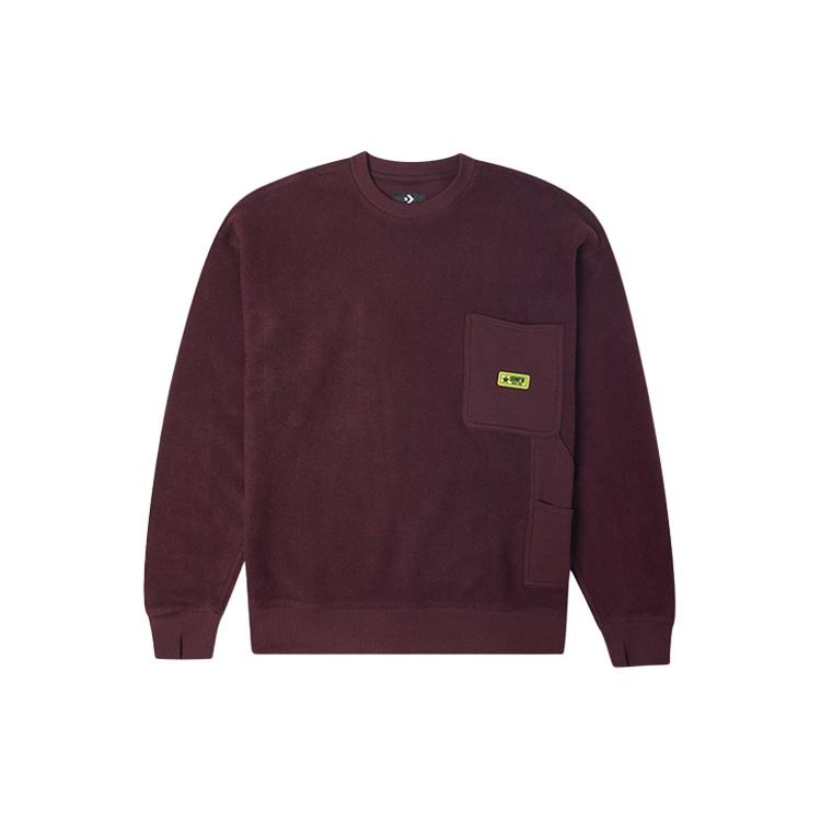 Converse Carpenter Crew Pullover Sweater Asia Sizing  Brown  Men s 10019956-A04 XL