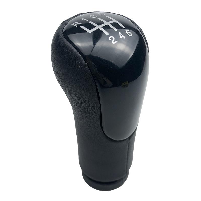 

5/6 скоростная кожаная ручка переключения передач, рычаг переключения передач, головка ручки для Ford Fiesta Fusion Transit Connect 2002-On, автомобильный Стайлинг 6 Speed Black