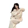 New Light Imitation Mink Imitation Fox Hair Hooded Leather Thickened Fur Coat Women's Long Coat