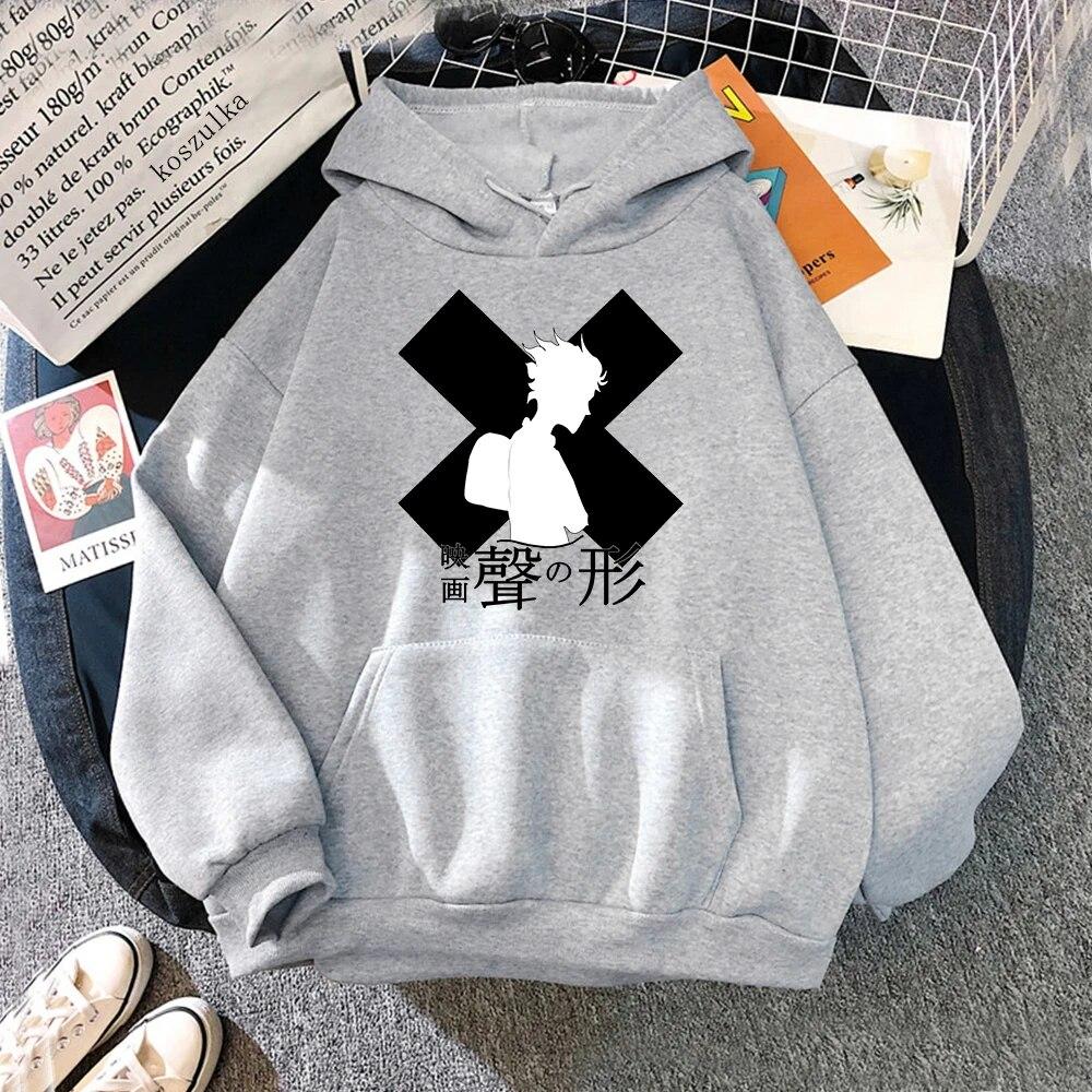 Anime A Silent Voice Hoodies Spring/Autumn Women/men Sweatshirt Koe No Katachi Hoodie Kawaii Clothing Unisex Sudaderas Warm Tops Unisex