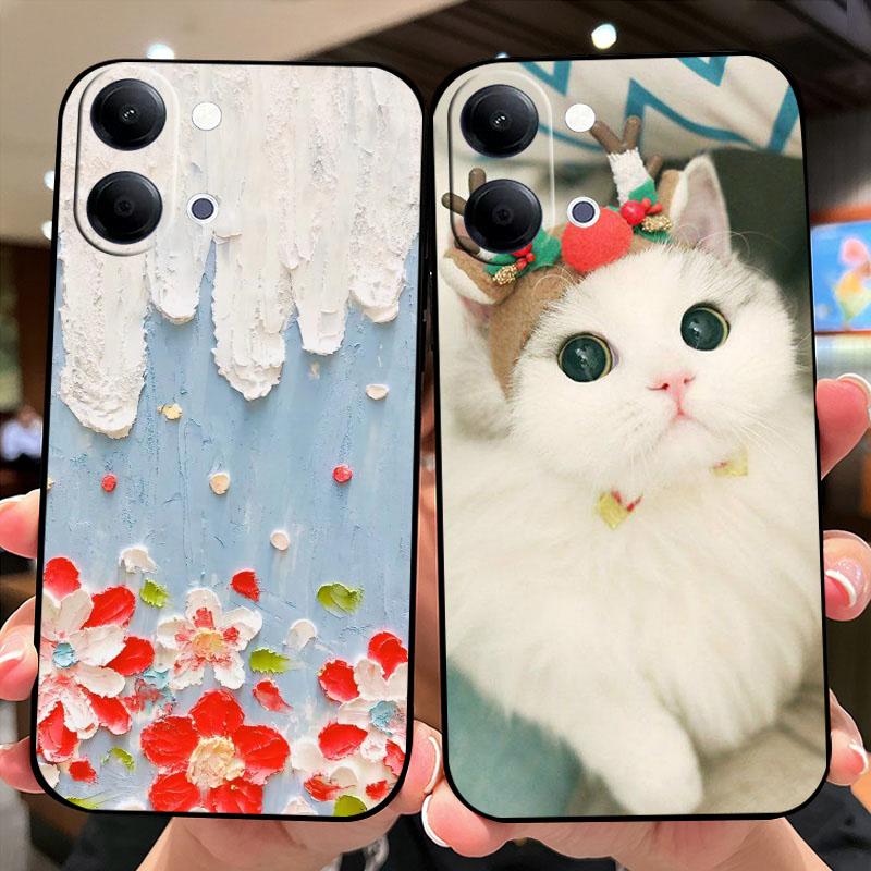 Silicone Case For VIVO Y05 Y11D Y21 4G 2026 Cover Lovely Soft Silicone TPU Phone Shell Funda For VIVOY05 Y 21 Shockproof Bumper