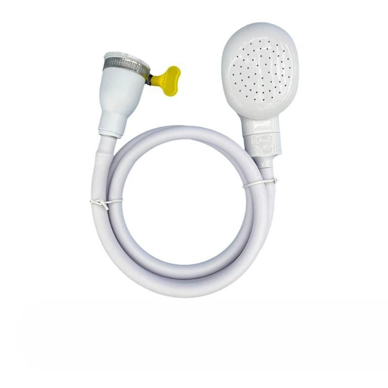 Prosta głowica prysznicowa dla zwierząt Plastikowa dysza prysznicowa z szybkozłączką dla psów kotów Domowe narzędzie do kąpieli, Łatwe czyszczenie Szybka instalacja