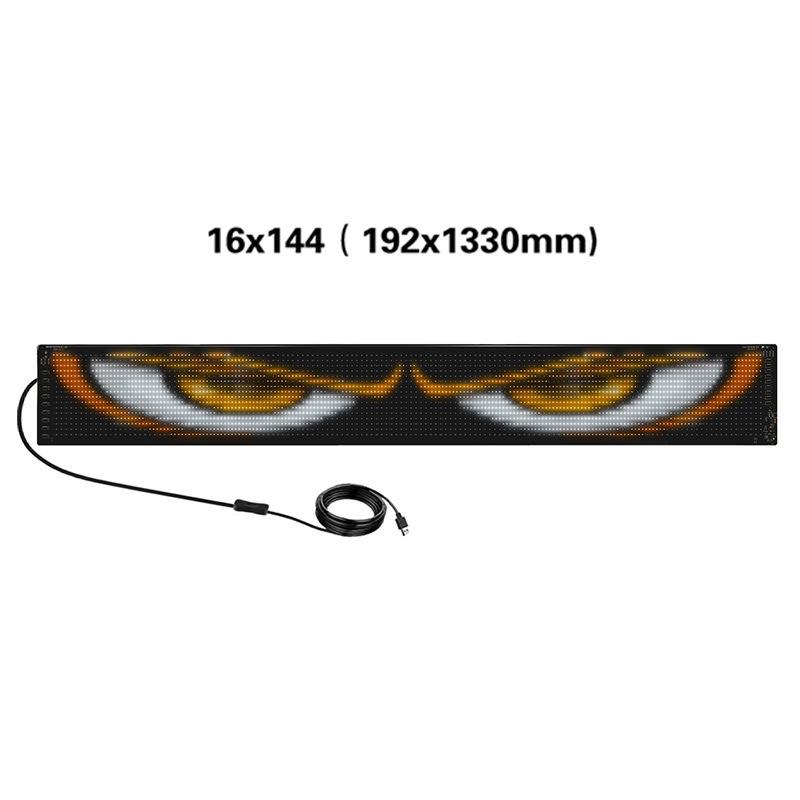 Afișaj LED Flexibil Auto Ecran Moale APP Bluetooth Ecran Publicitar LED Fereastră Spate Expresie Amuzantă Interactiv Ecran Impermeabil